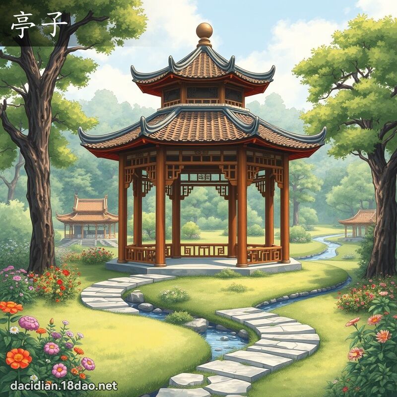 亭子 - 国语大辞典配图