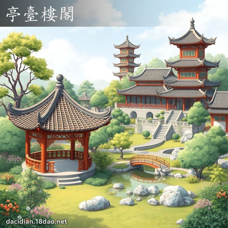 亭台楼阁 - 国语大辞典配图