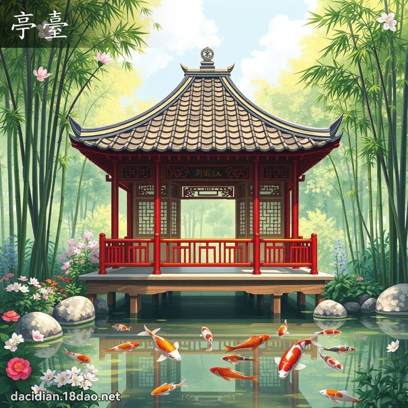 亭臺 - 國語大辭典配圖
