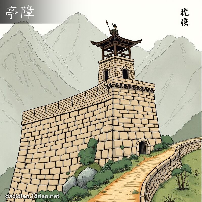 亭障 - 国语大辞典配图