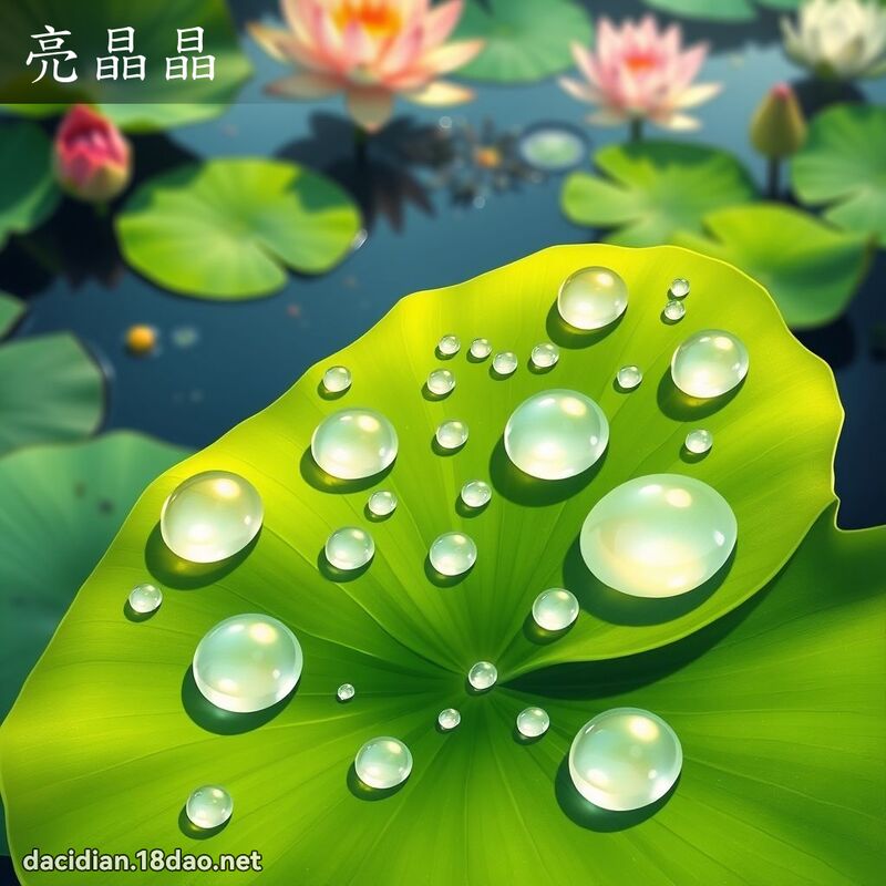 亮晶晶 - 国语大辞典配图