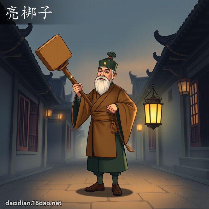 亮梆子 - 国语大辞典配图