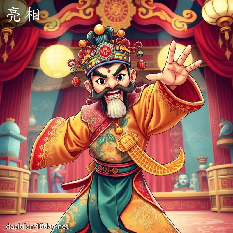 亮相 - 国语大辞典配图