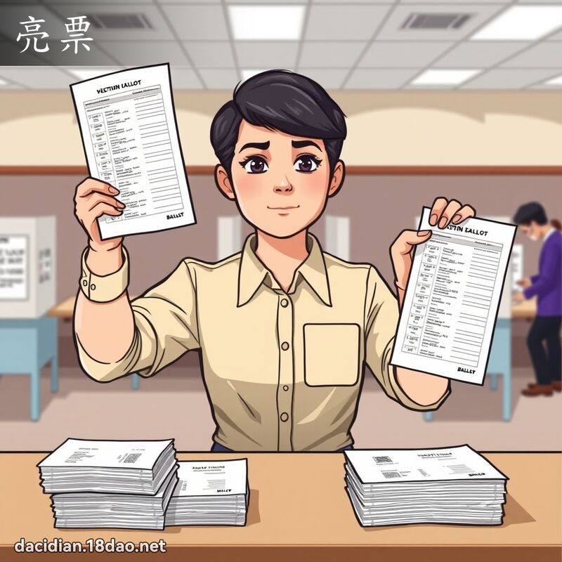 亮票 - 国语大辞典配图