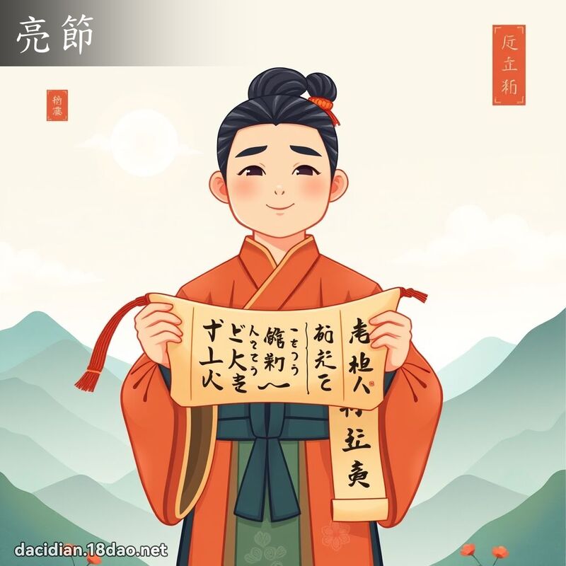 亮節 - 國語大辭典配圖