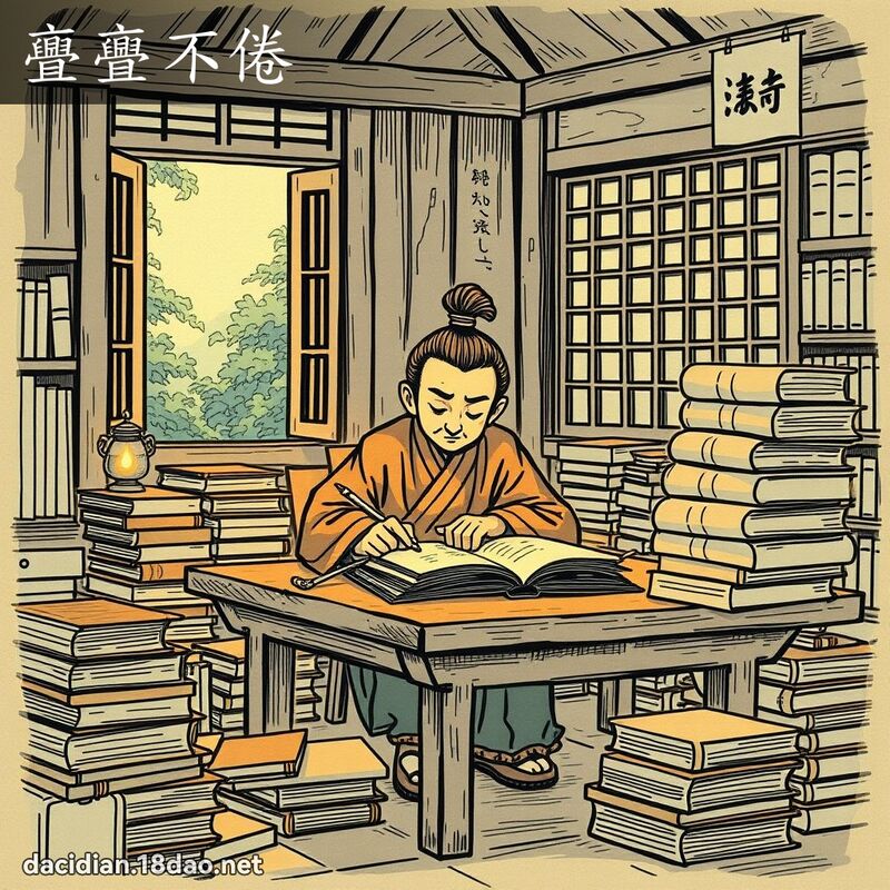 亹亹不倦 - 國語大辭典配圖