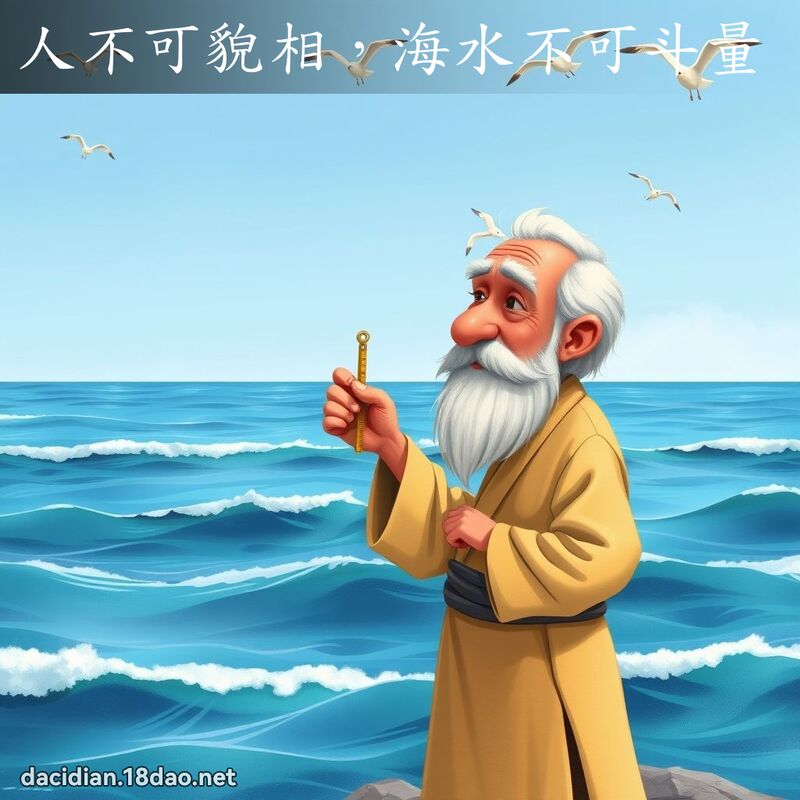 人不可貌相，海水不可斗量 - 国语大辞典配图