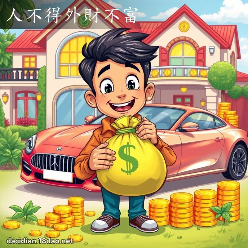 人不得外財不富 - 國語大辭典配圖