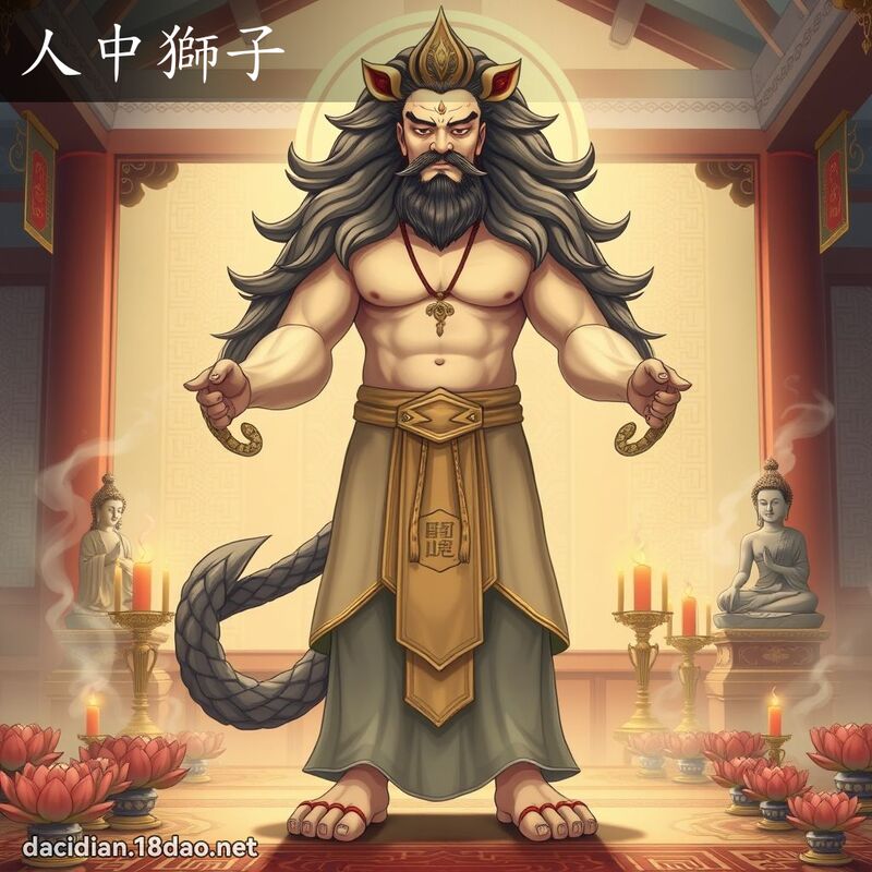 人中狮子 - 国语大辞典配图