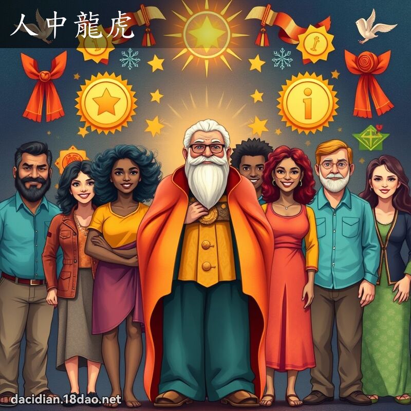 人中龍虎 - 國語大辭典配圖