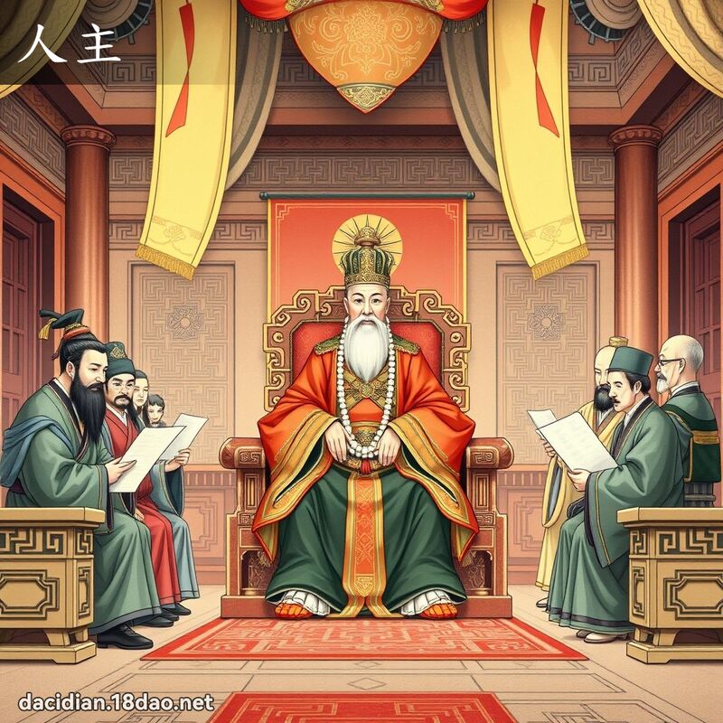 人主 - 國語大辭典配圖