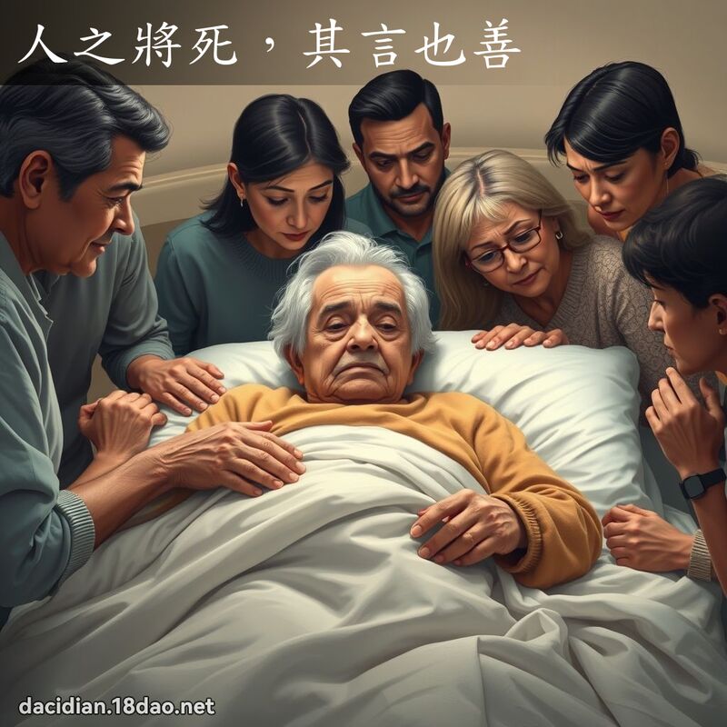人之將死，其言也善 - 国语大辞典配图