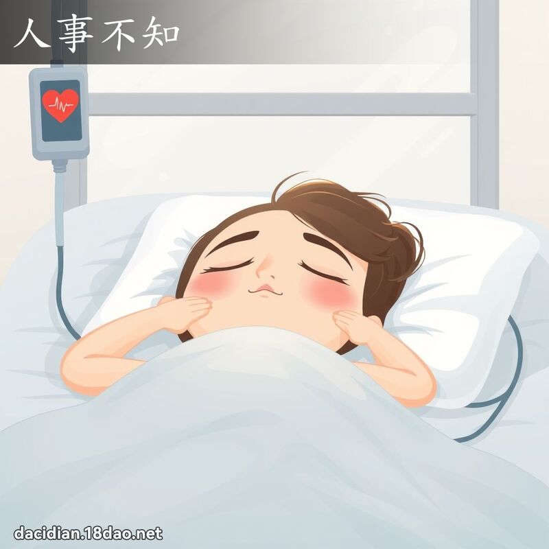 人事不知 - 國語大辭典配圖