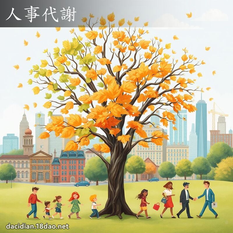 人事代謝 - 國語大辭典配圖