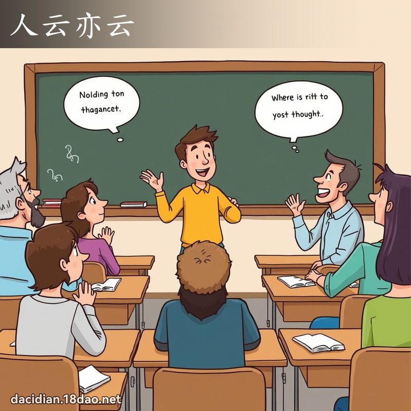 人云亦云 - 国语大辞典配图