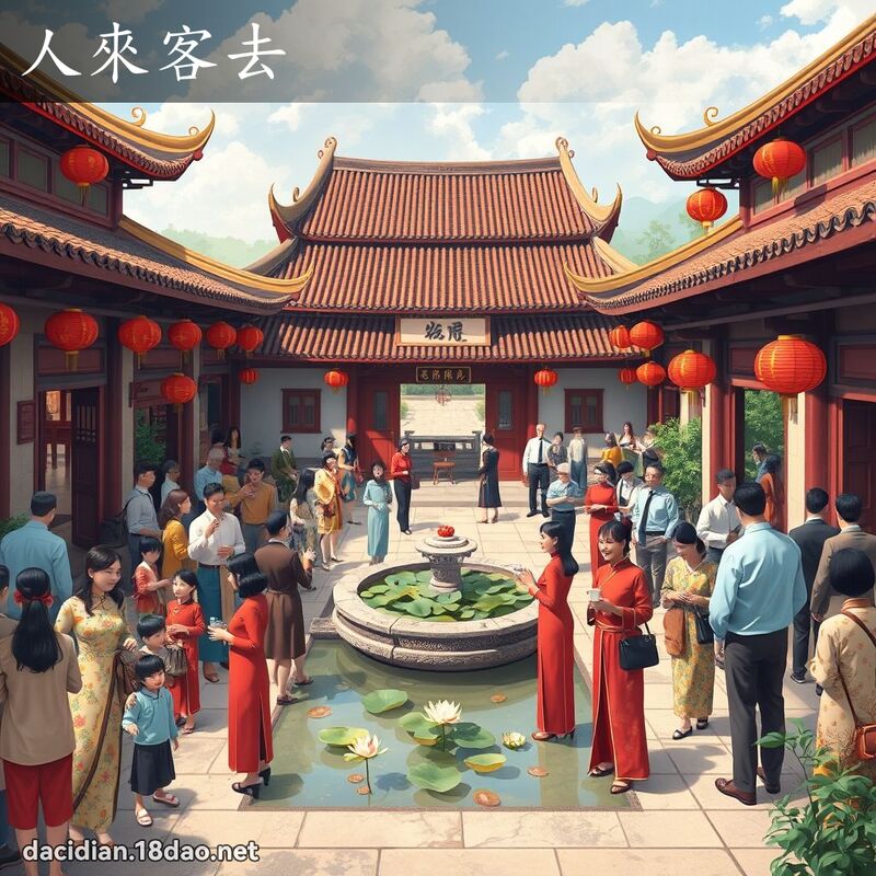 人來客去 - 國語大辭典配圖