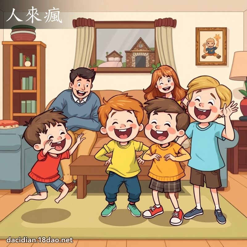 人來瘋 - 國語大辭典配圖