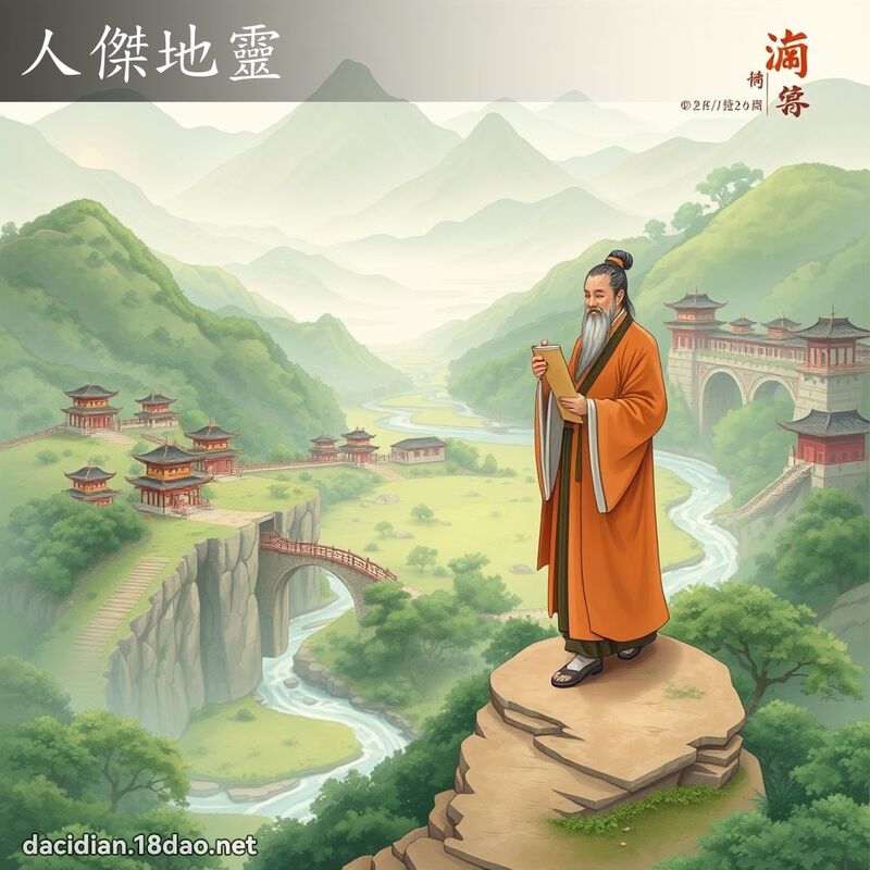 人傑地靈 - 國語大辭典配圖