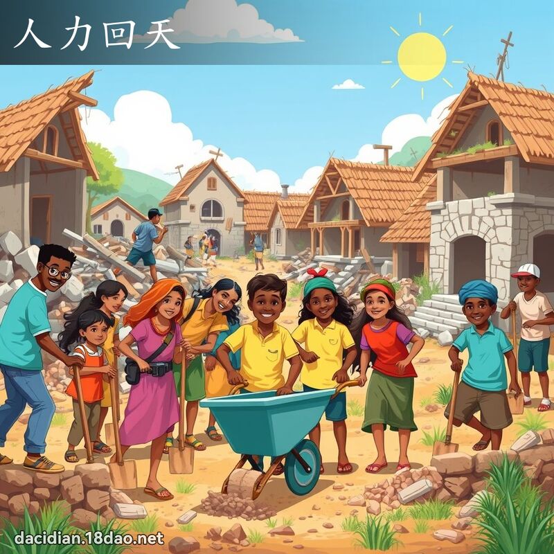 人力回天 - 国语大辞典配图