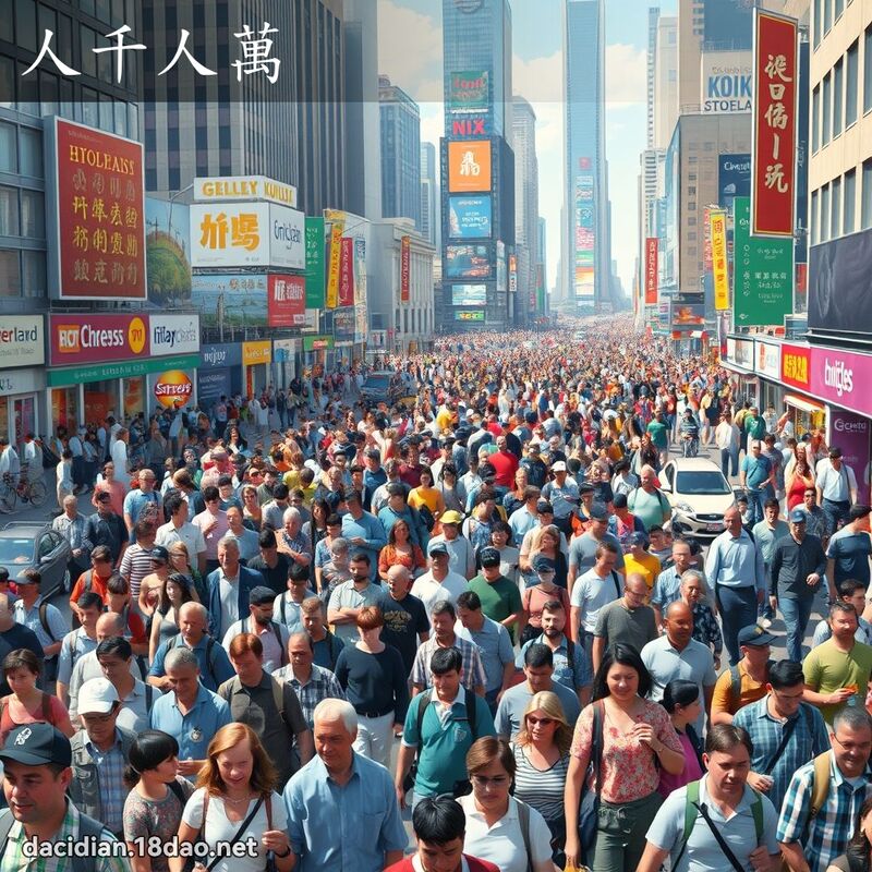 人千人万 - 国语大辞典配图