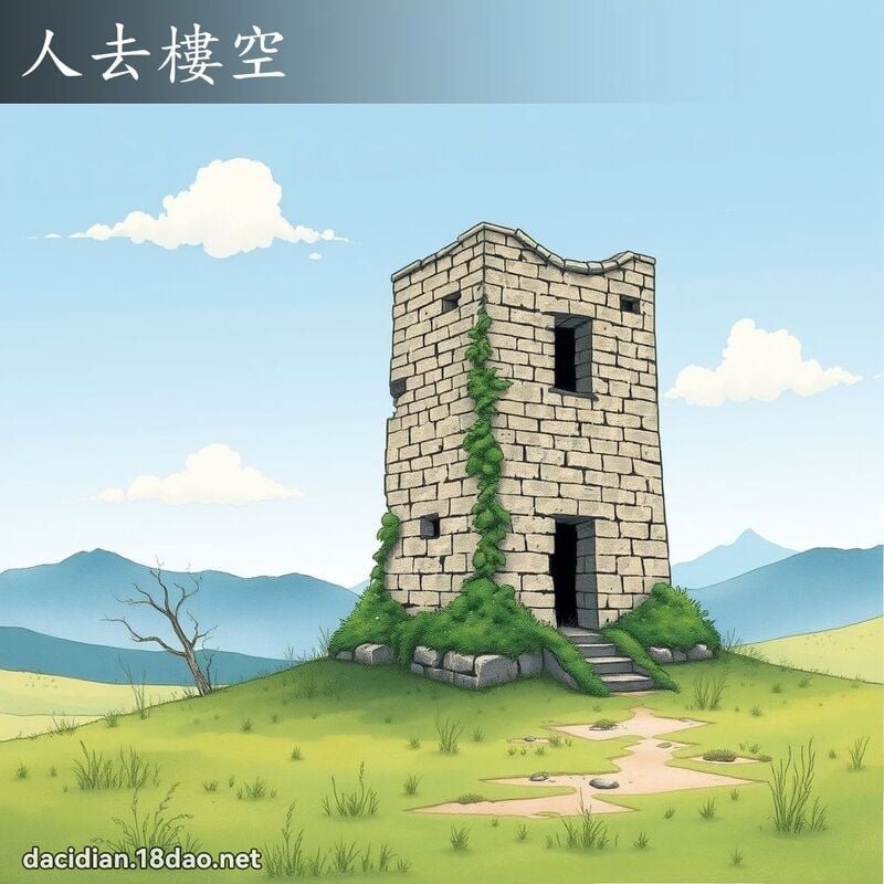 人去樓空 - 國語大辭典配圖