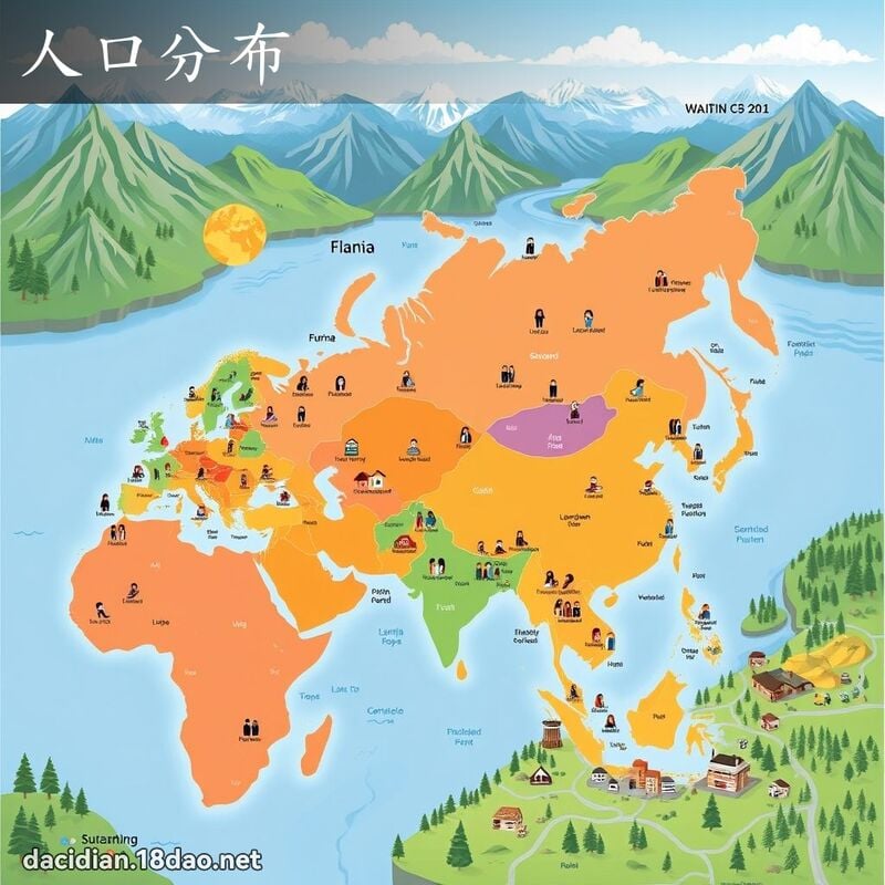 人口分布 - 国语大辞典配图