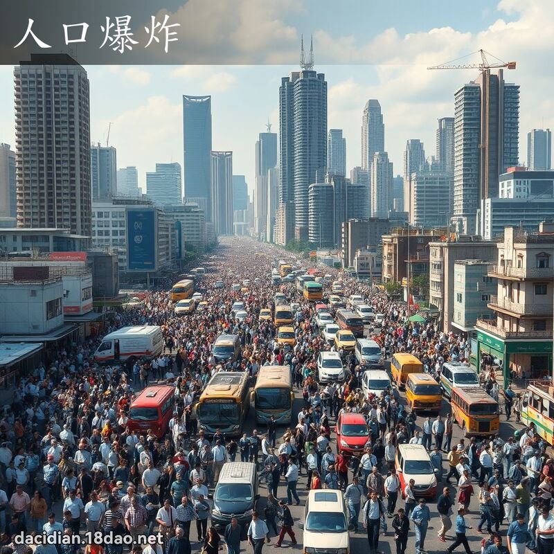 人口爆炸 - 国语大辞典配图