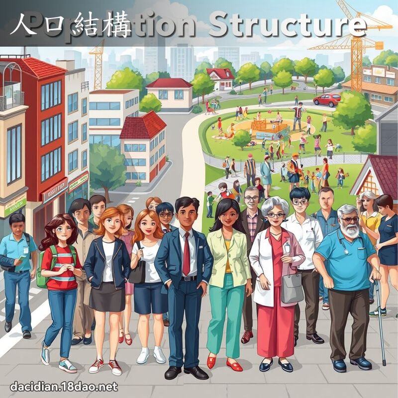 人口结构 - 国语大辞典配图