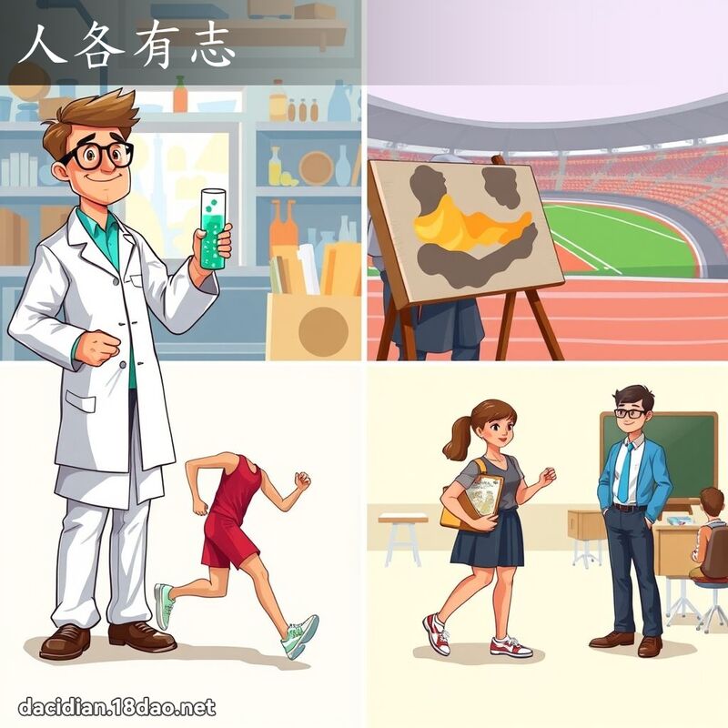 人各有志 - 国语大辞典配图