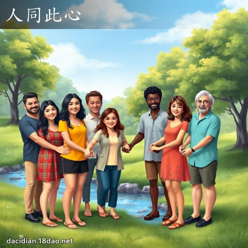 人同此心 - 國語大辭典配圖