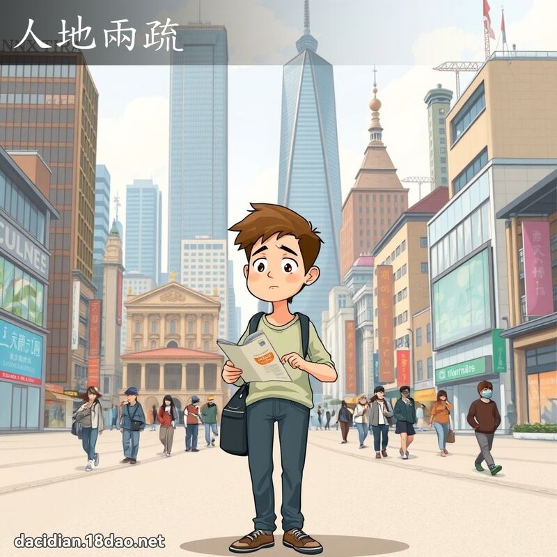 人地两疏 - 国语大辞典配图
