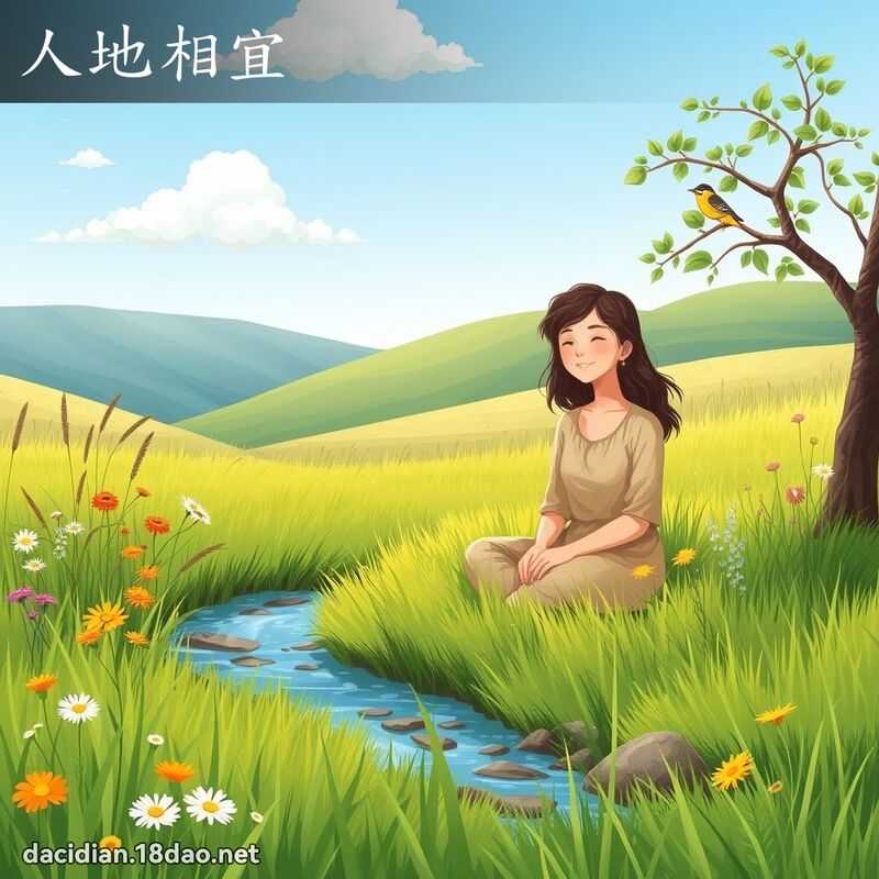 人地相宜 - 国语大辞典配图