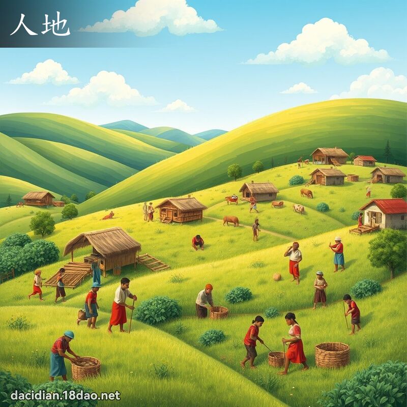 人地 - 國語大辭典配圖
