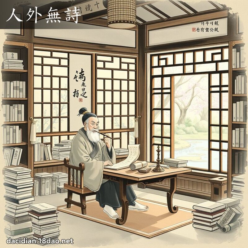 人外无诗 - 国语大辞典配图