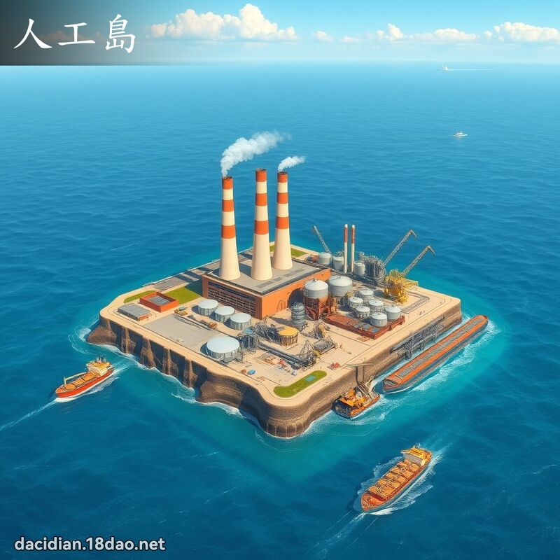 人工岛 - 国语大辞典配图