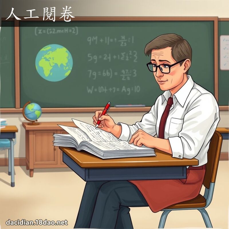 人工阅卷 - 国语大辞典配图