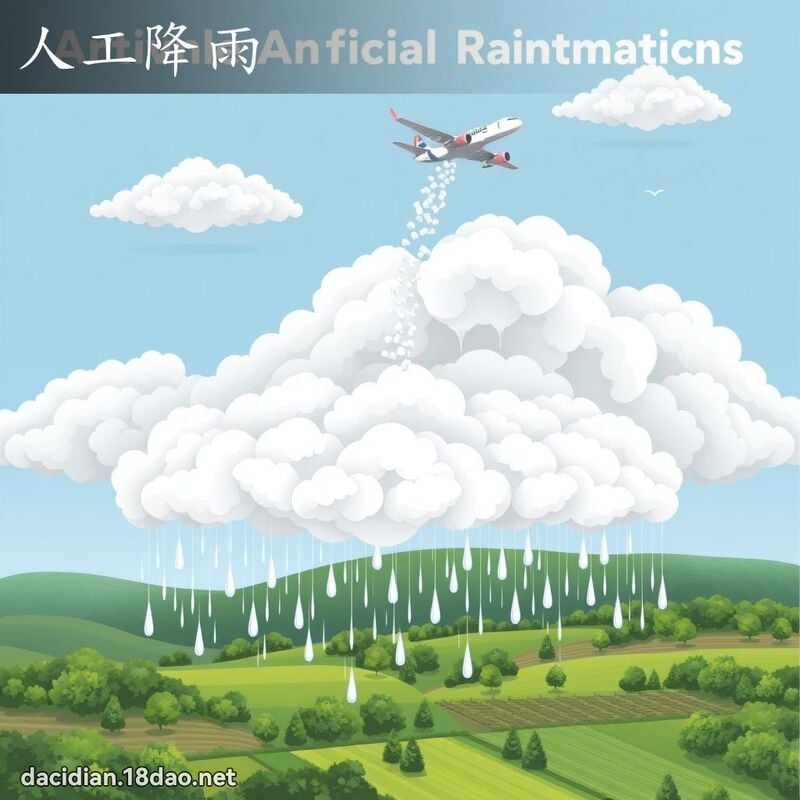 人工降雨 - 国语大辞典配图