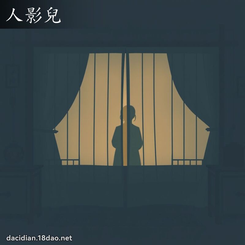 人影儿 - 国语大辞典配图