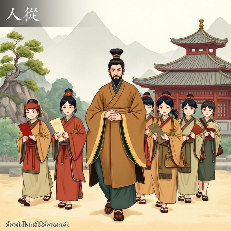 人从 - 国语大辞典配图