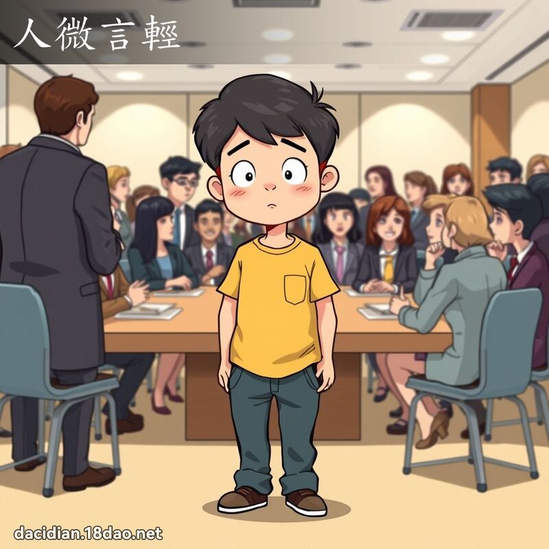 人微言轻 - 国语大辞典配图
