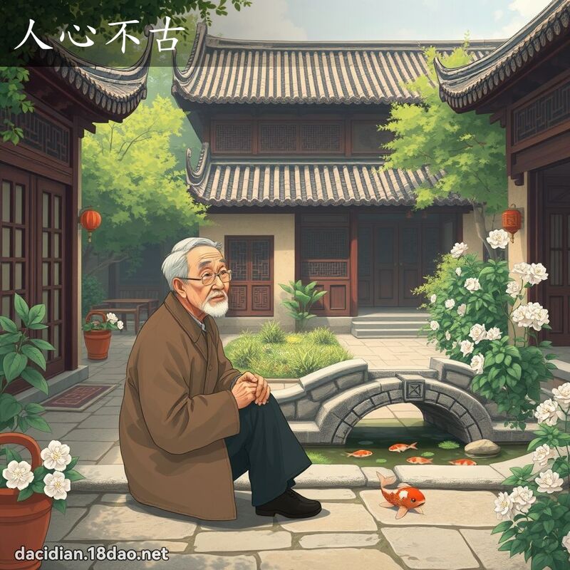 人心不古 - 国语大辞典配图
