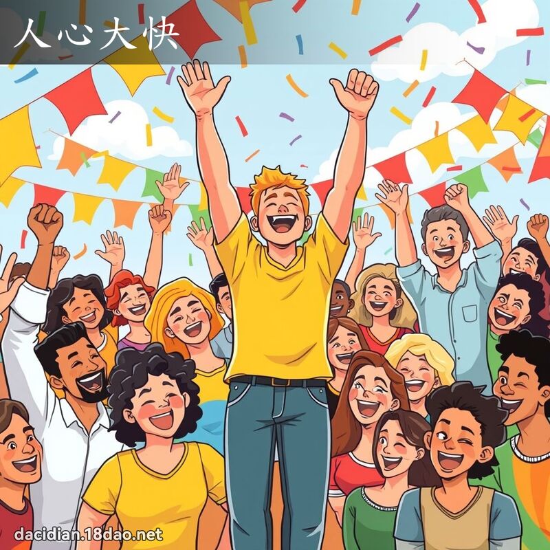 人心大快 - 國語大辭典配圖