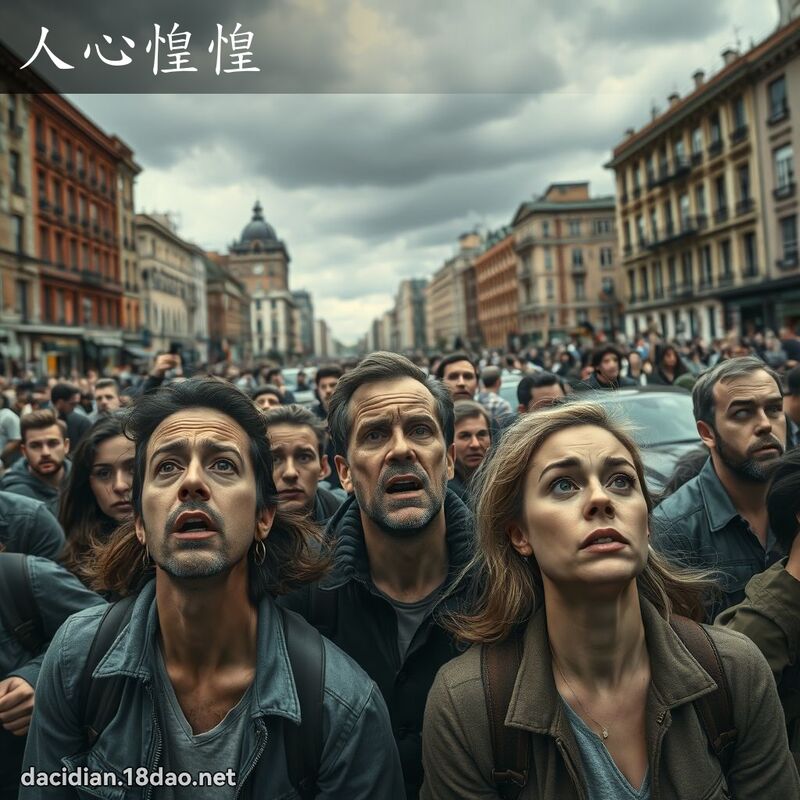 人心惶惶 - 国语大辞典配图