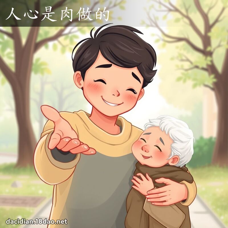 人心是肉做的 - 国语大辞典配图
