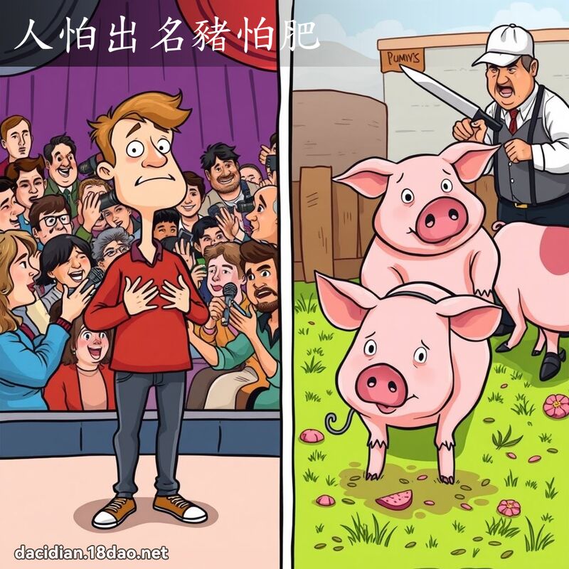 人怕出名猪怕肥 - 国语大辞典配图