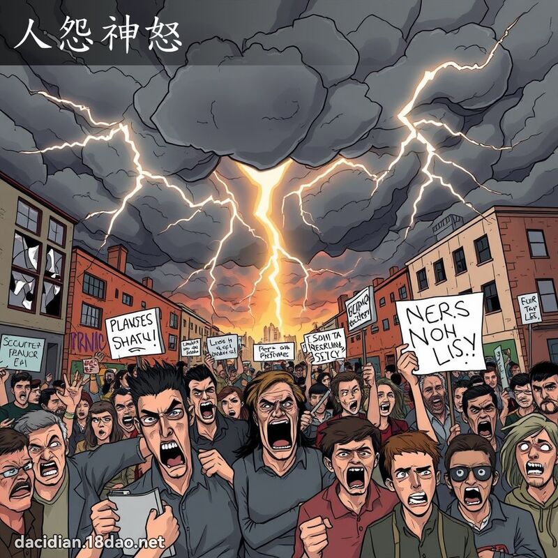 人怨神怒 - 国语大辞典配图