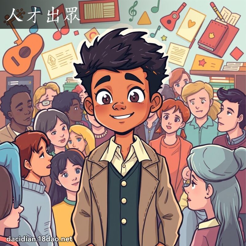 人才出眾 - 国语大辞典配图