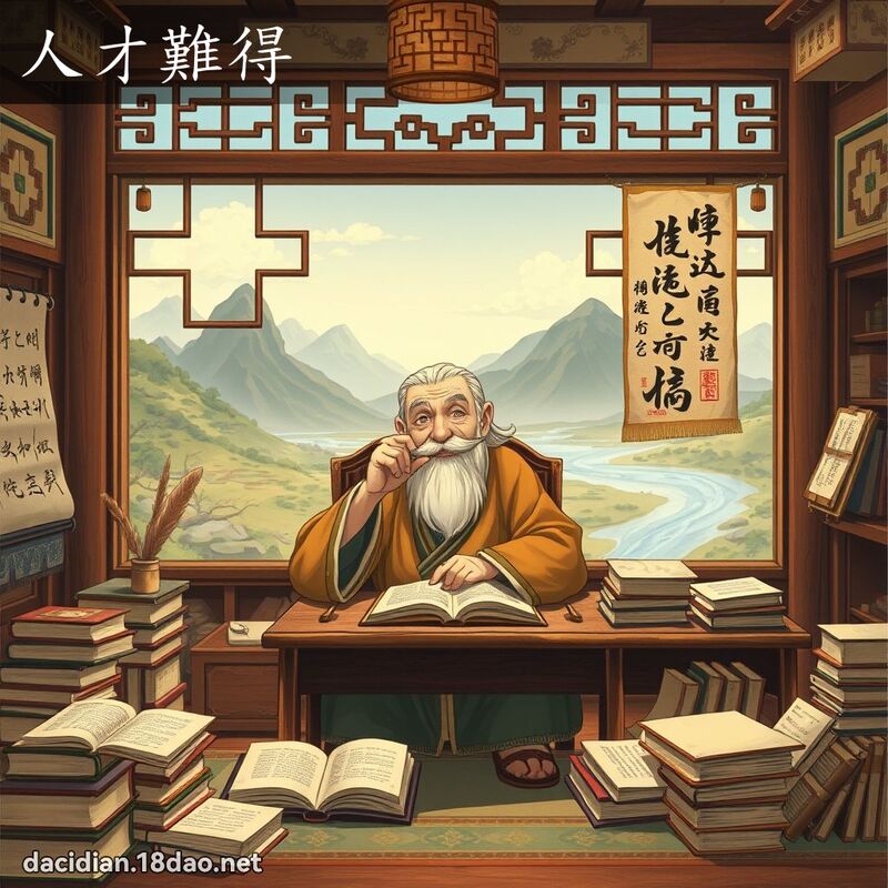 人才難得 - 國語大辭典配圖