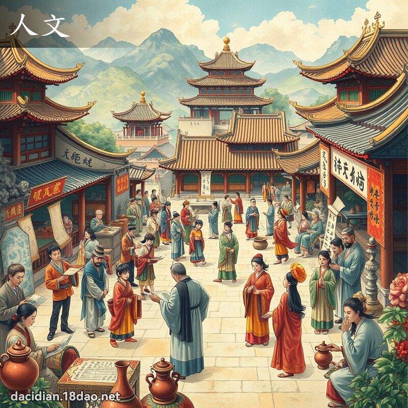 人文 - 國語大辭典配圖