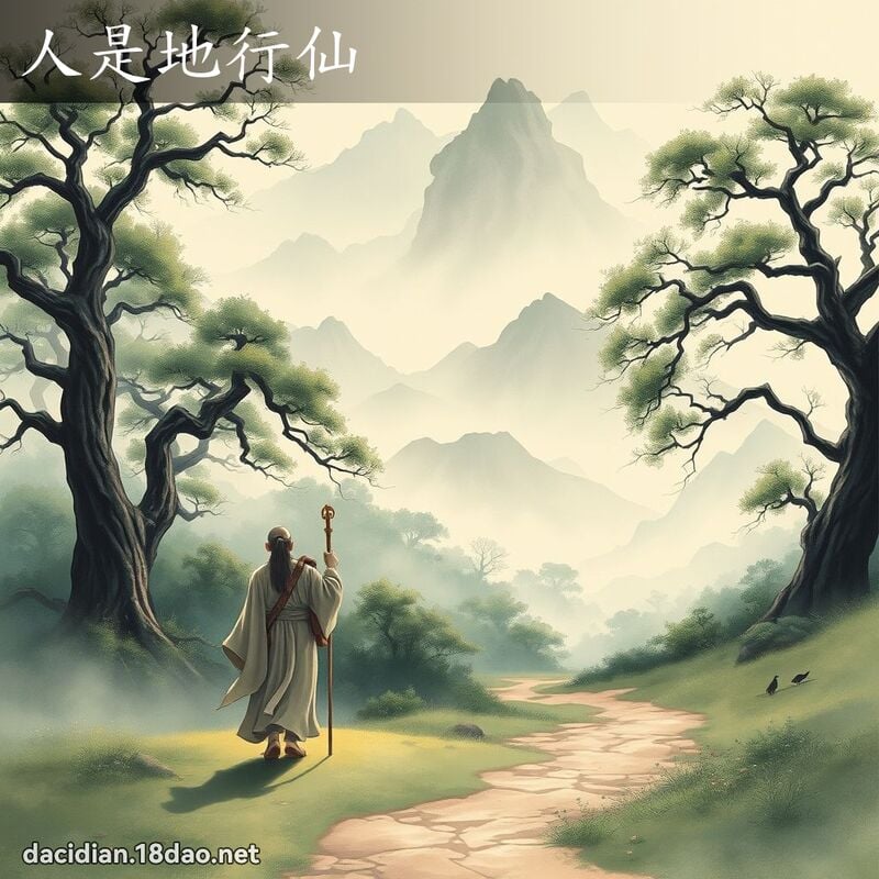人是地行仙 - 國語大辭典配圖